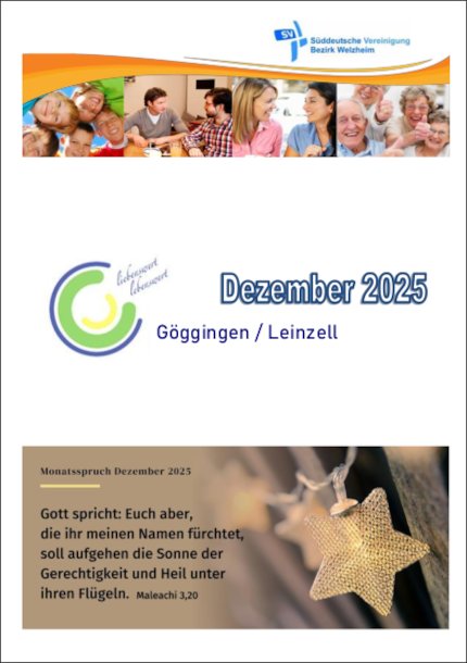 Monatsprogramm Dezember 2025 Monatsprogramm Dezember 2025